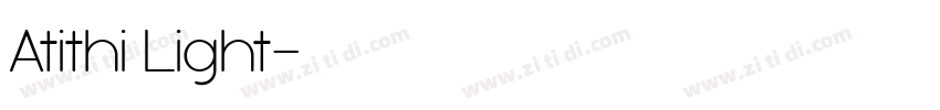 Atithi Light字体转换